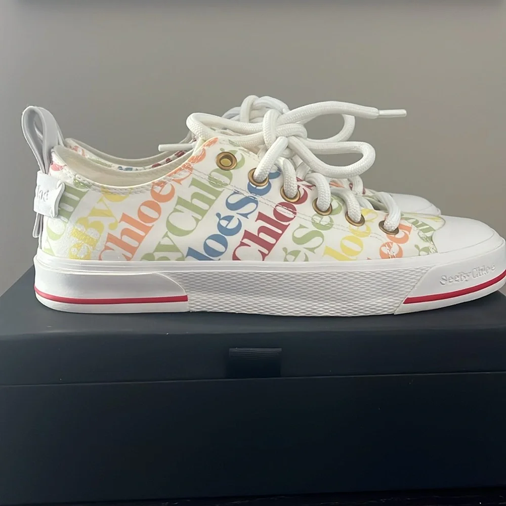 SEE BY CHLOE Colorful Tennis Sneakers - Picture 6 of 9